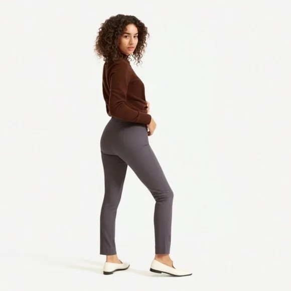 Everlane Pants - Everlane The Side-Zip Stretch Cotton Pant Slate Grey Work Pant Minimalist size 4